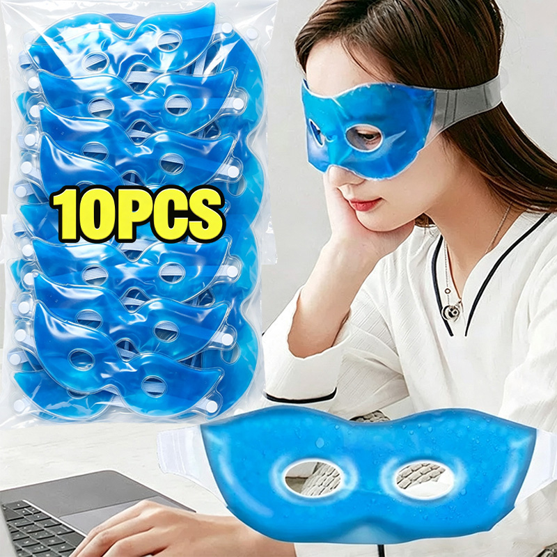 Skincare - 1/10 Stück Modische blaue wiederverwendbare kühlende