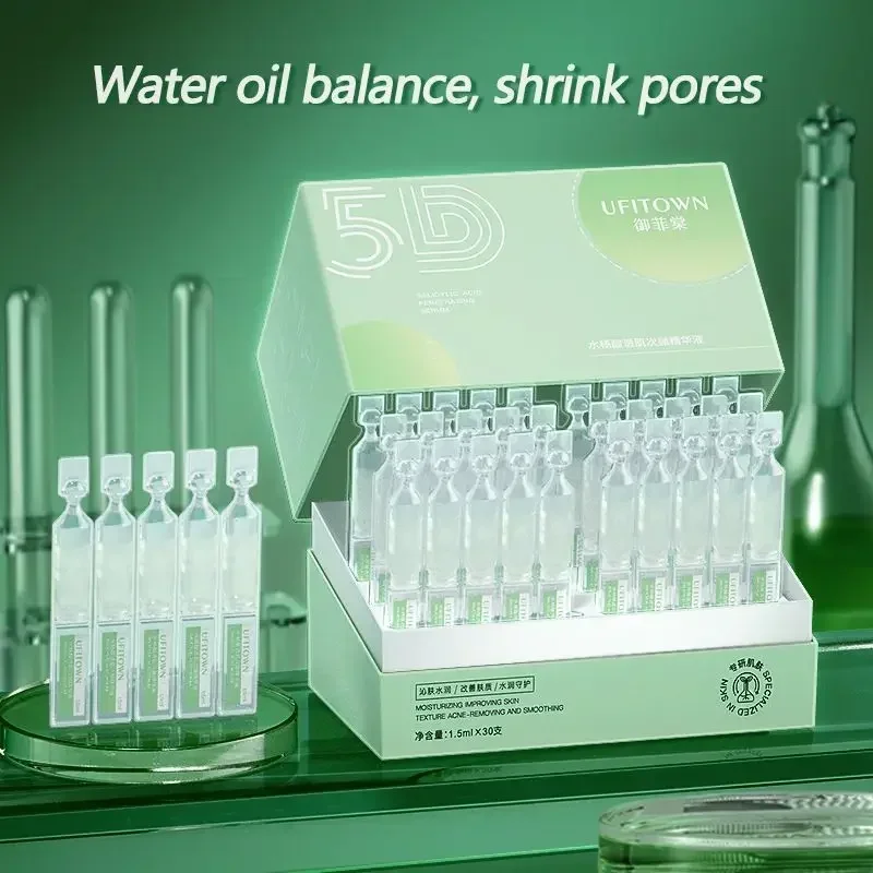 Niacinamide Pore Shrinking Essence - 30 Stück Salicylsäure Porenverkleinerndes Serum 5D