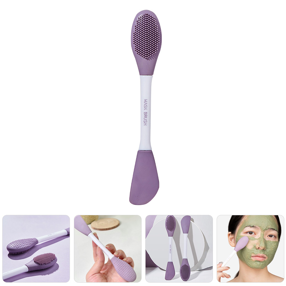 Silicone Face Scrubber Electric - Silikon-Maskenpinsel, doppelseitiges Gesichtspflegegerät, Reinigungsbürste, wiederverwendbar für