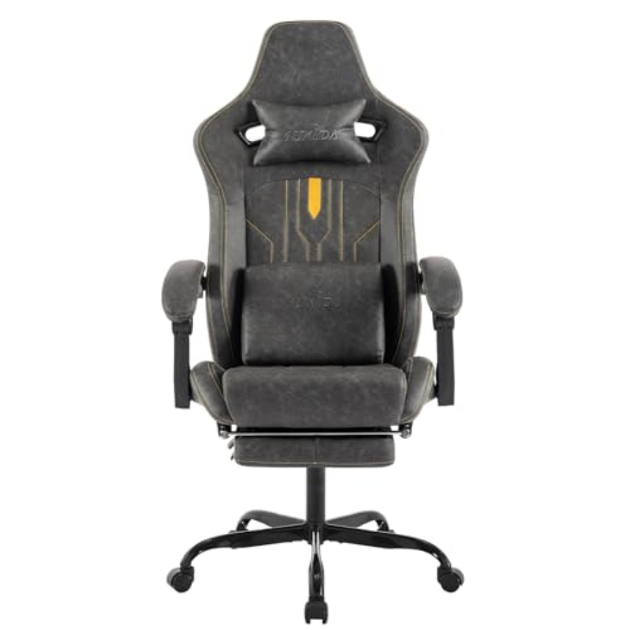 Massage - Gaming-Stuhl mit Fußstütze für den Einsatz