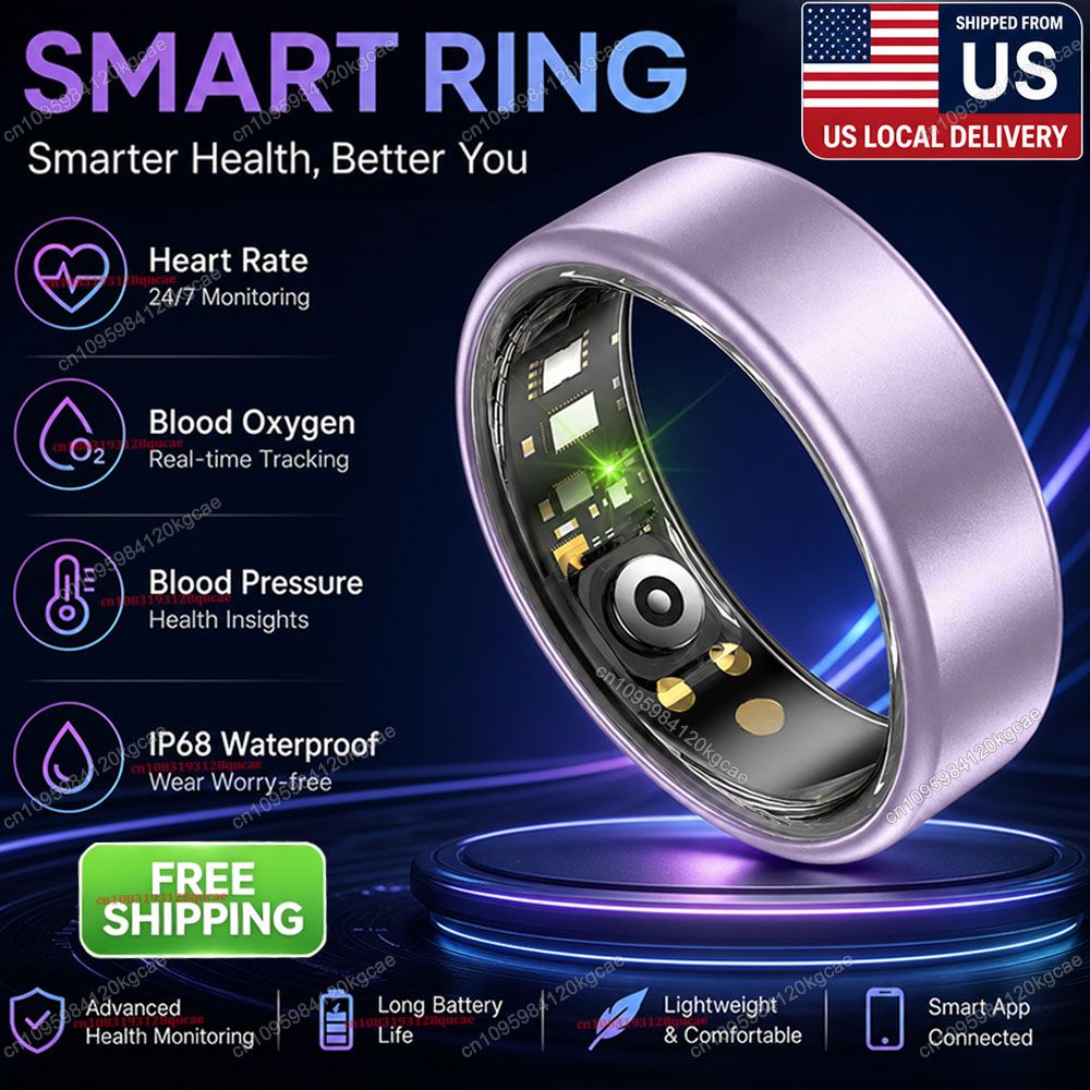 Health Monitors - Smarter Ring Herzfrequenz Blutsauerstoff Schlaftracker Ring