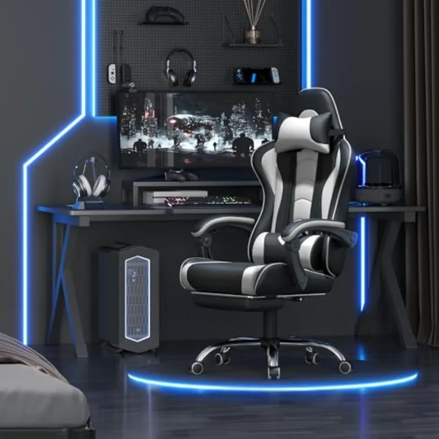 Gaming-Stuhl mit Fußstütze, Ma – Massage Bewertung und Preis