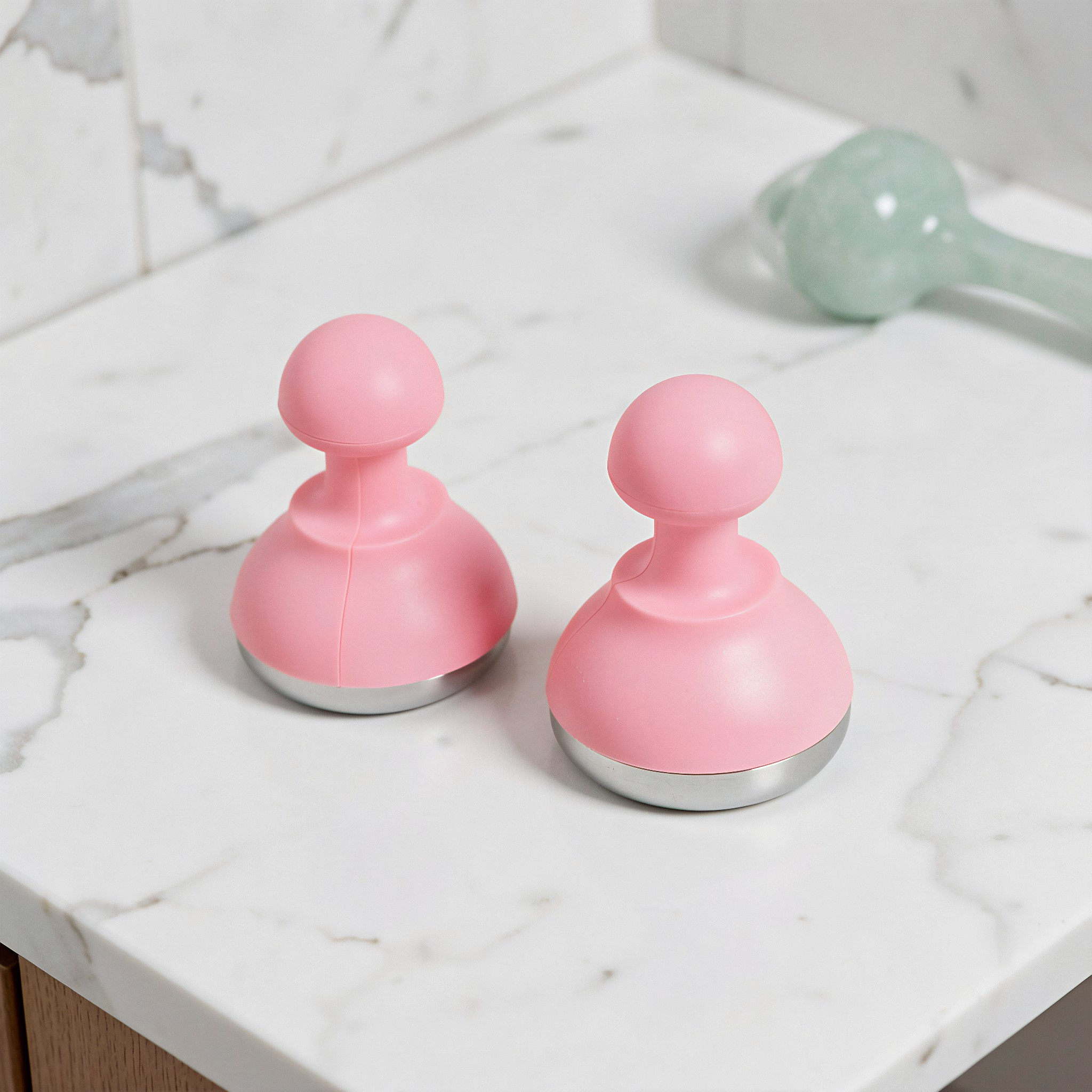 2 Stück Rosa Eis-Gesichtsmassa – Face Ice Roller Puffiness Bewertung und Preis