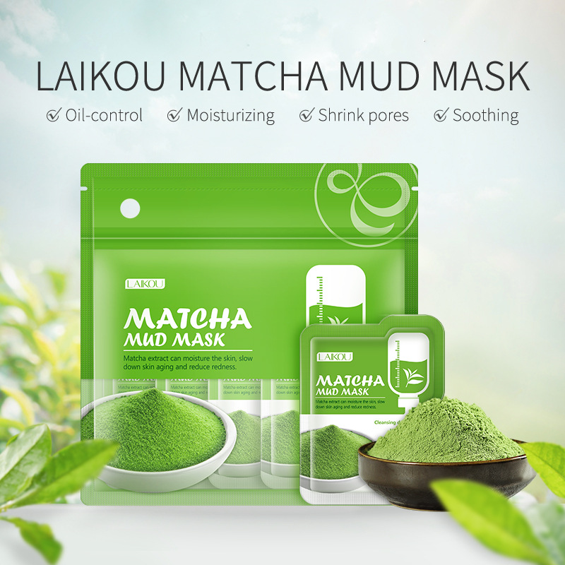 LAIKOU 7-teilige Matcha Grüne  – Green Tea Cleansing Clay Mask Bewertung und Preis